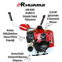 Rhuaruı HR 630 3,3 HP Motorlu Tırpan Yan Tip
