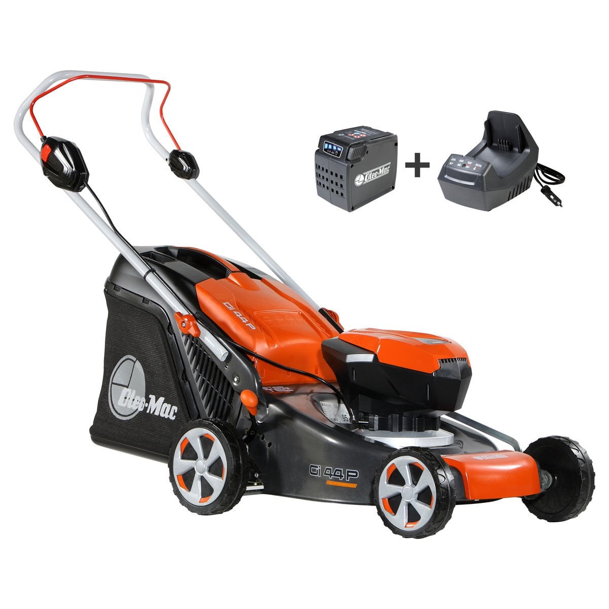 Oleo Mac Gi 44 P Akülü Çim Biçme Makinesi 5.0 Ah Akü + Şarj Cihazı