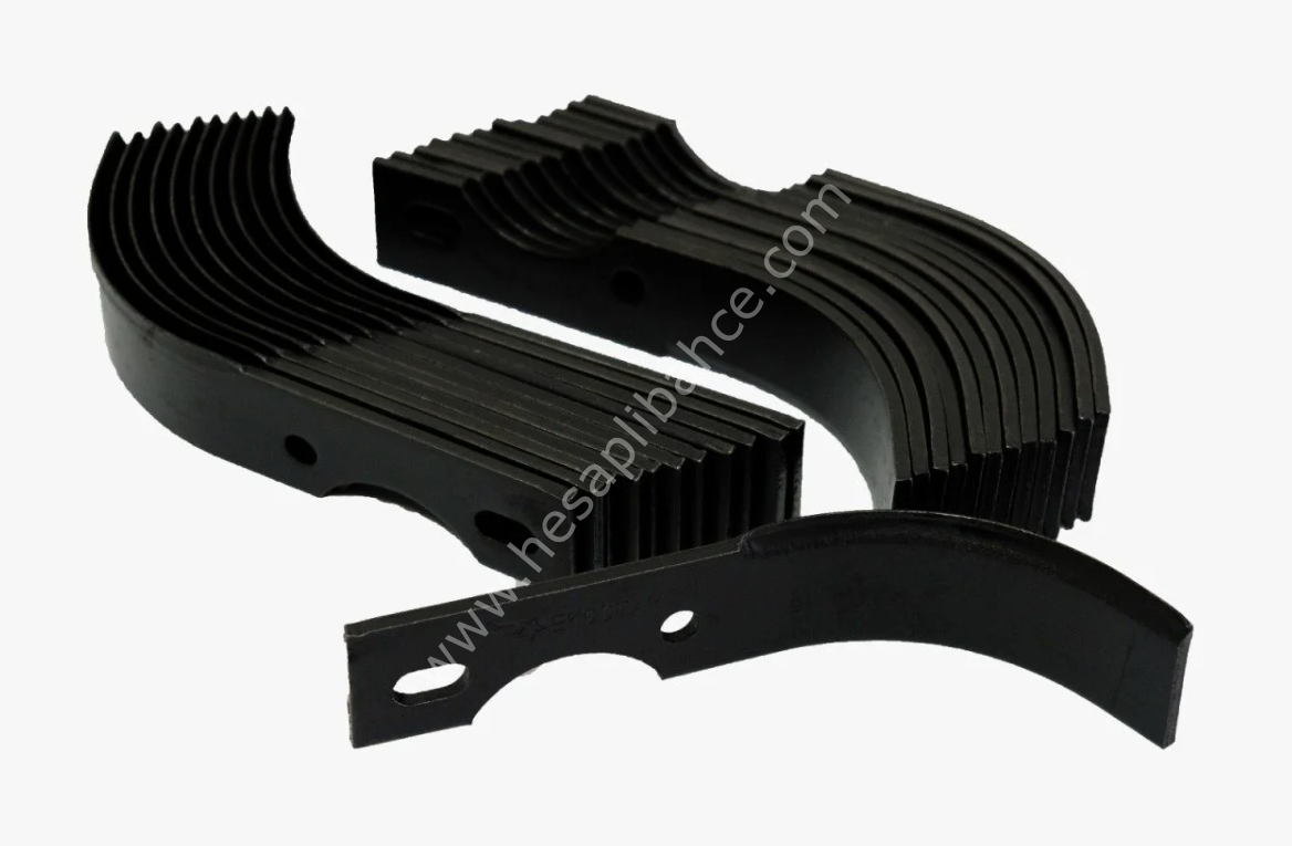 Benzinli Makineler Uyumlu Çapa Bıçağı 24 cm. 12 Sağ 12 Sol