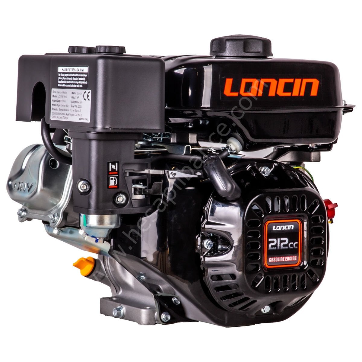 Loncin LC170F-A10 Benzinli Motor 7 HP Kamalı 19 mm.