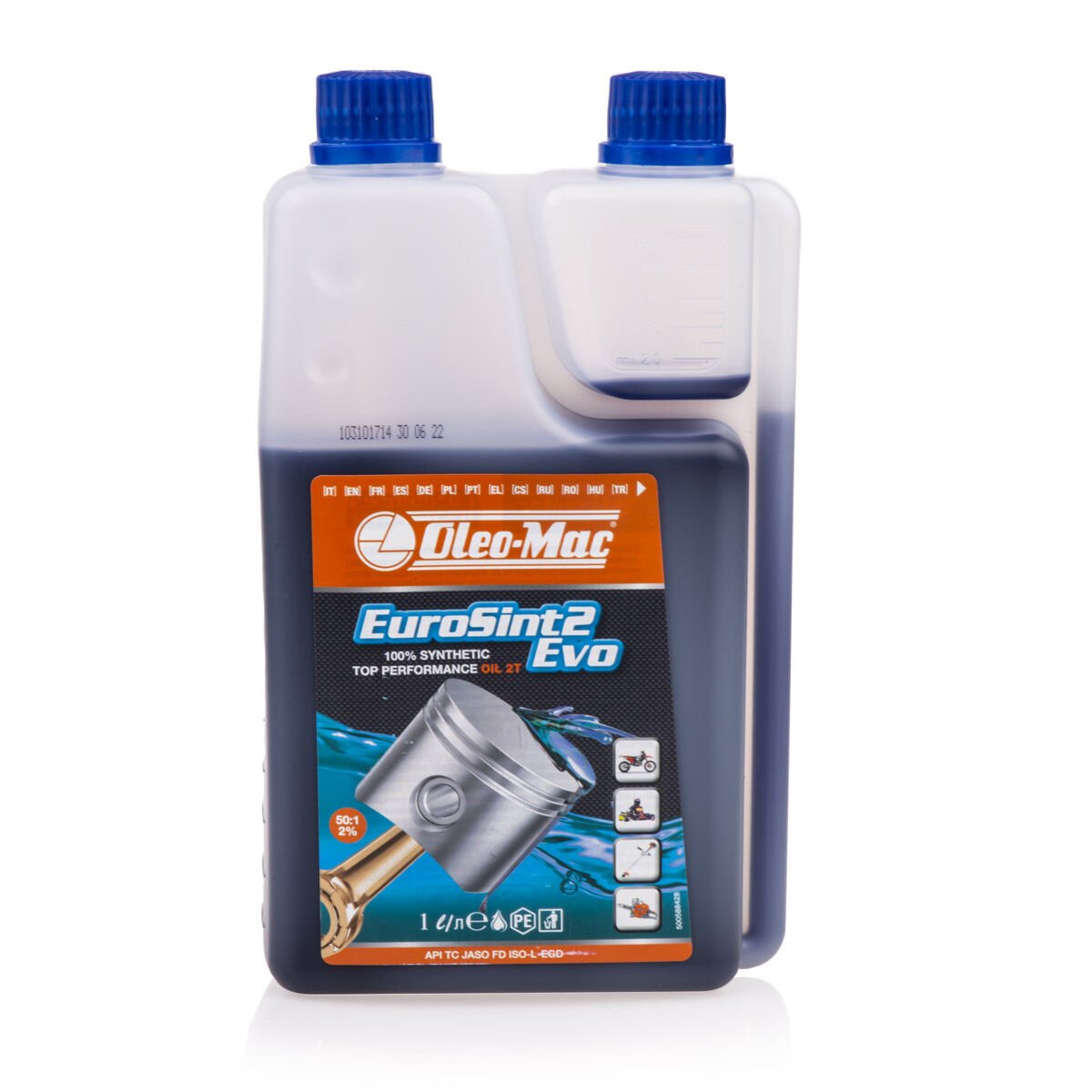 Oleo Mac 2 Zamanlı Yağ 1 lt. EURO 5 Ölçekli