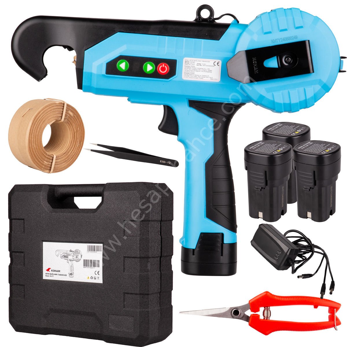 Koham KH-TY Bitki Bağlama Tabancası Otomatik 3 Akülü