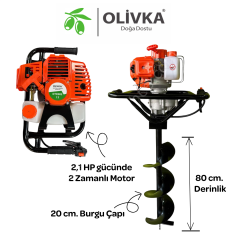 Olivka DT002 Motorlu Toprak Burgusu