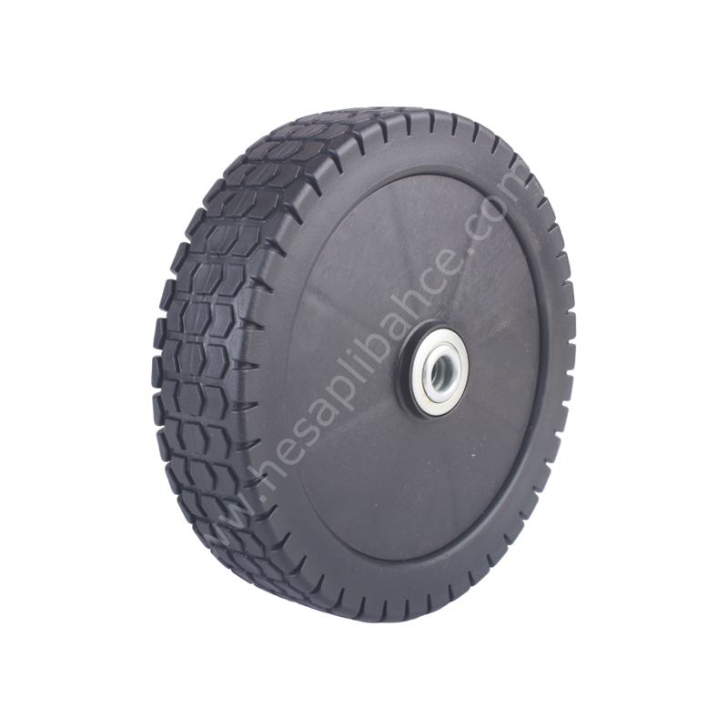Lastik Tekerlek 18 cm Metal Bilyalı