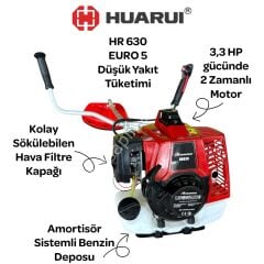 Rhuaruı HR 630 3,3 HP Motorlu Tırpan Yan Tip