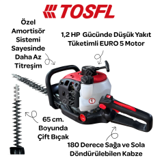 Tosfl TF2610 Benzinli Çit Biçme Makinesi