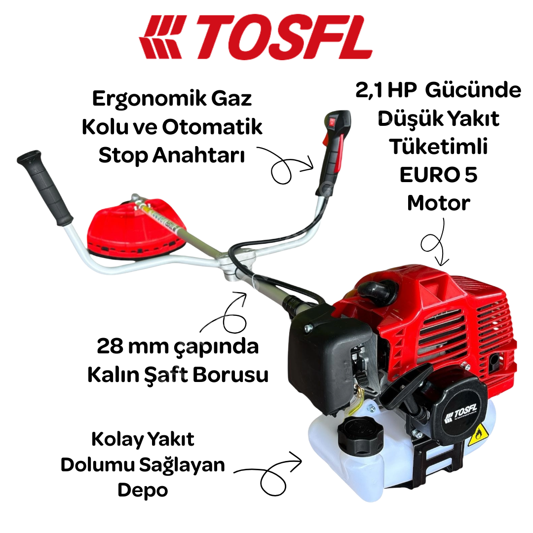 Tosfl TF5201 Benzinli Motorlu Tırpan
