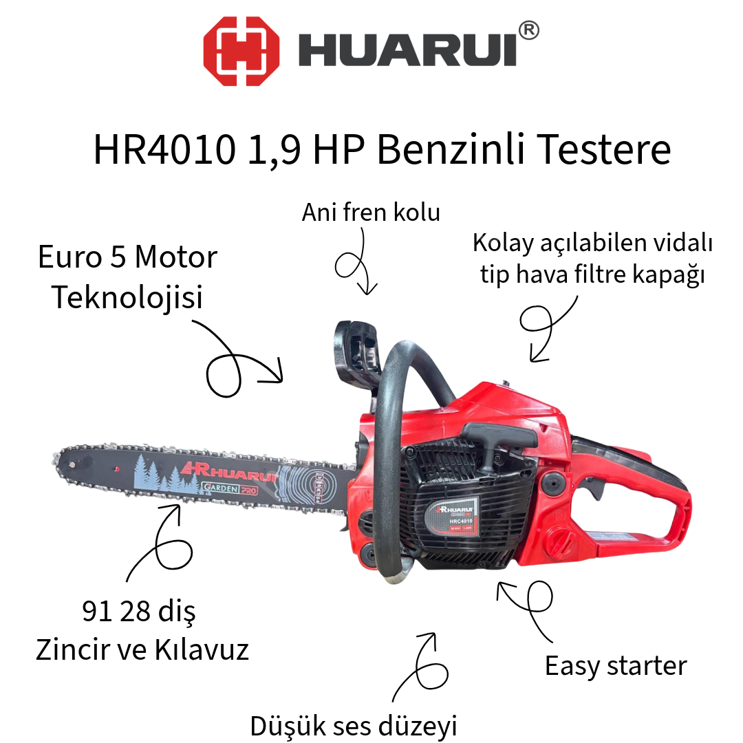 Huaruı HRC4010 1,9 Hp Benzinli Testere