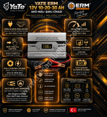 Yate Hızlı Akü Şarj Cihazı 10-20-30 Ah Akü