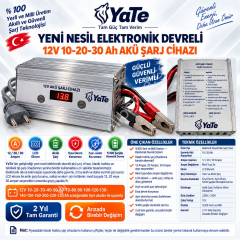 Yate Hızlı Akü Şarj Cihazı 10-20-30 Ah Akü